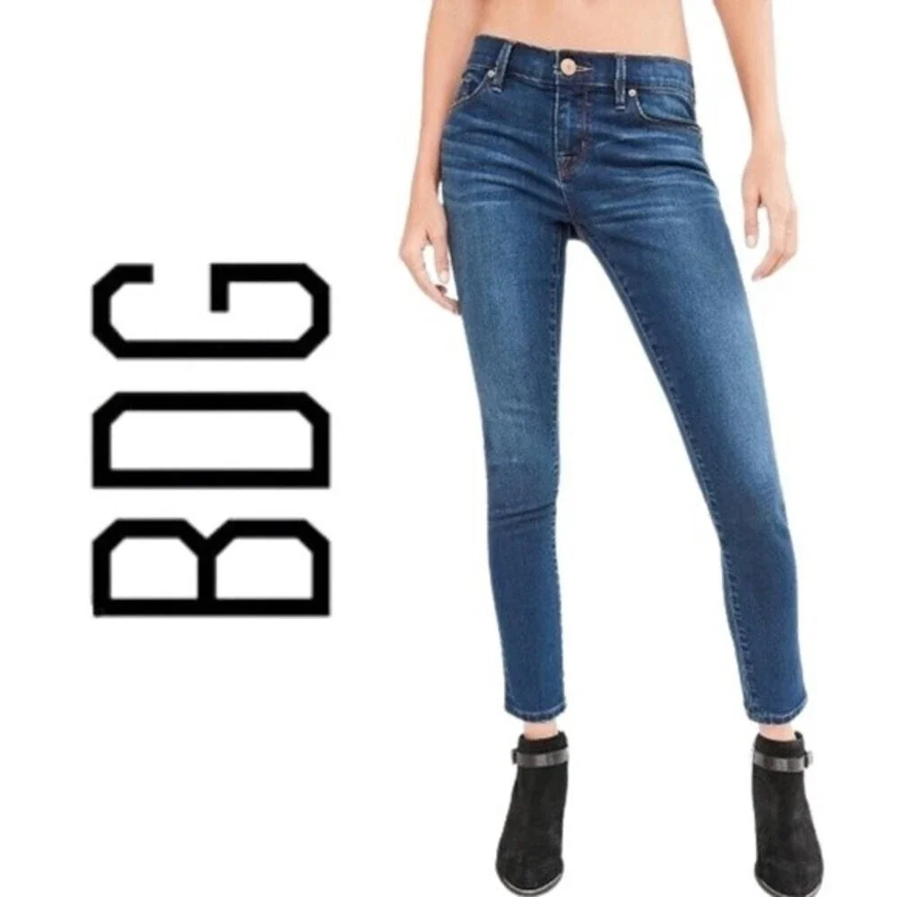 BDG, Ankle Skinny Jeans, Blue‎